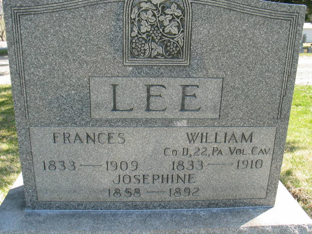Josephine Lee tombstone
